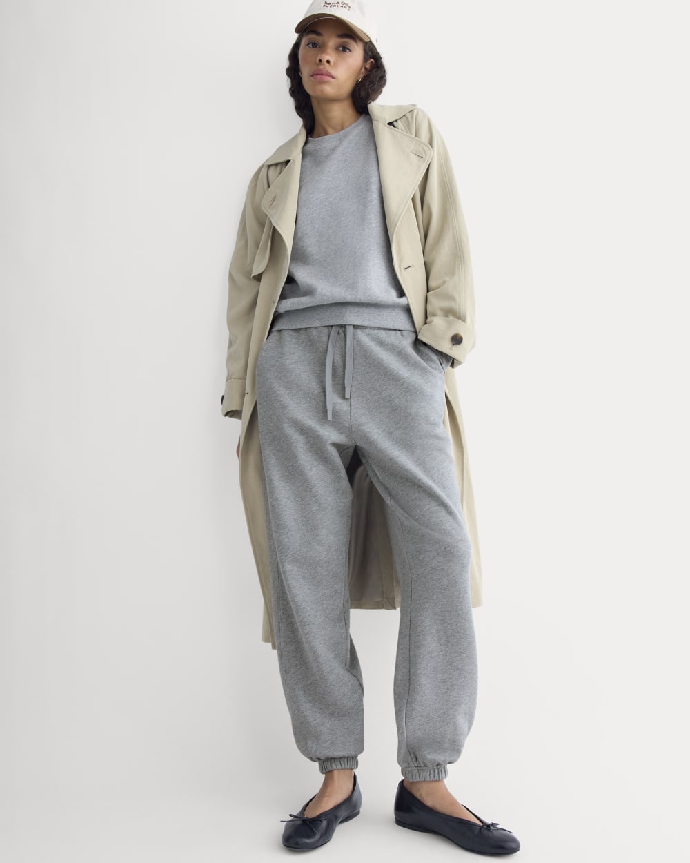 Lightweight Terry Jogger | Vintage Heather Grey - Image 4