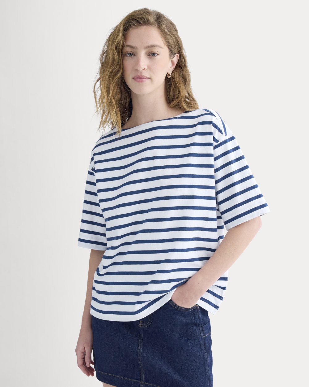 Mariner Tee | White/Estate Blue - Image 3