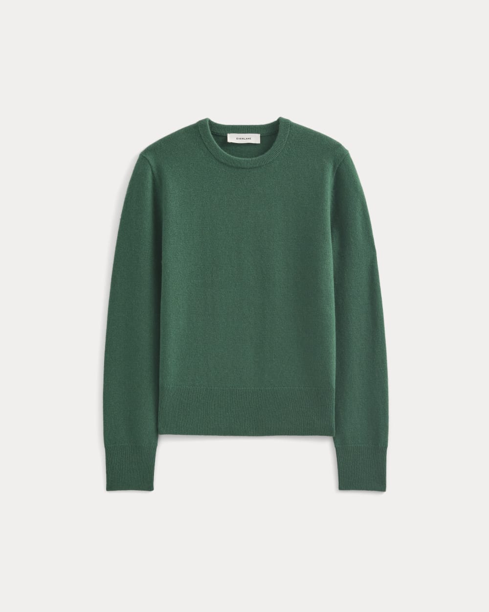 Cashmere Slim Crew Sweater | Hunter Green - Image 2