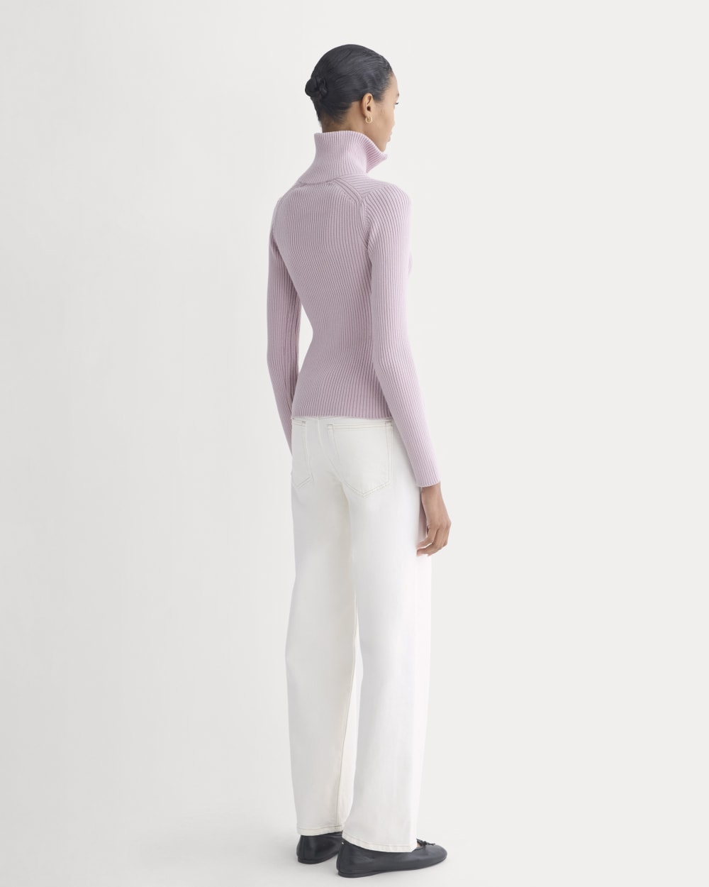 Full-Zip Ribbed Jacket in Everyday Cotton | Burnished Lilac - Image 7