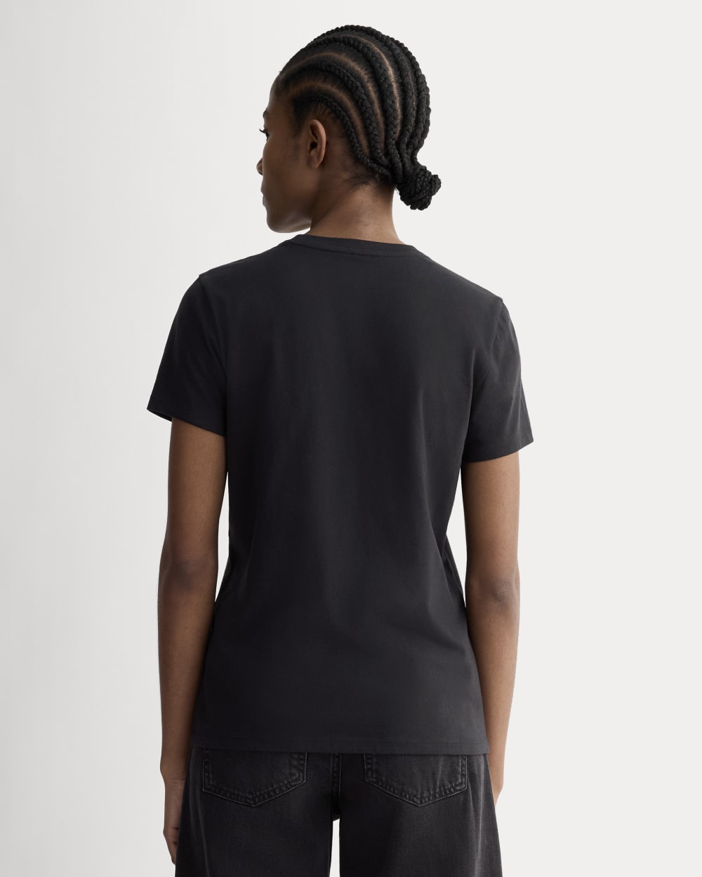 The Slim Crew in Essential Cotton | Black - Image 4
