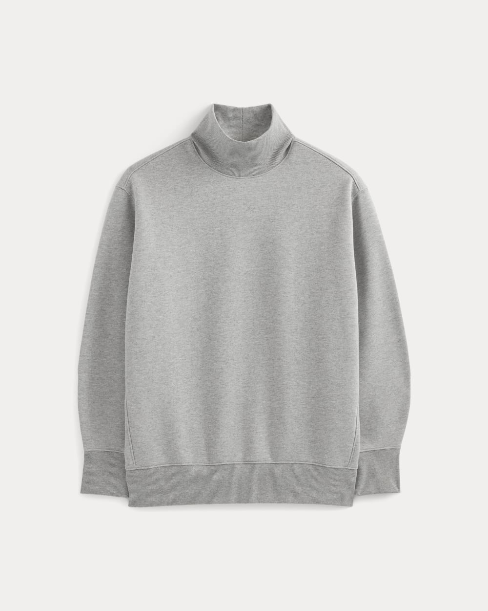 Luxe Fleece Turtleneck | Vintage Heather Grey - Image 2