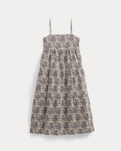 Alternative view of The Gauze Tiered Dress | Mocha Floral