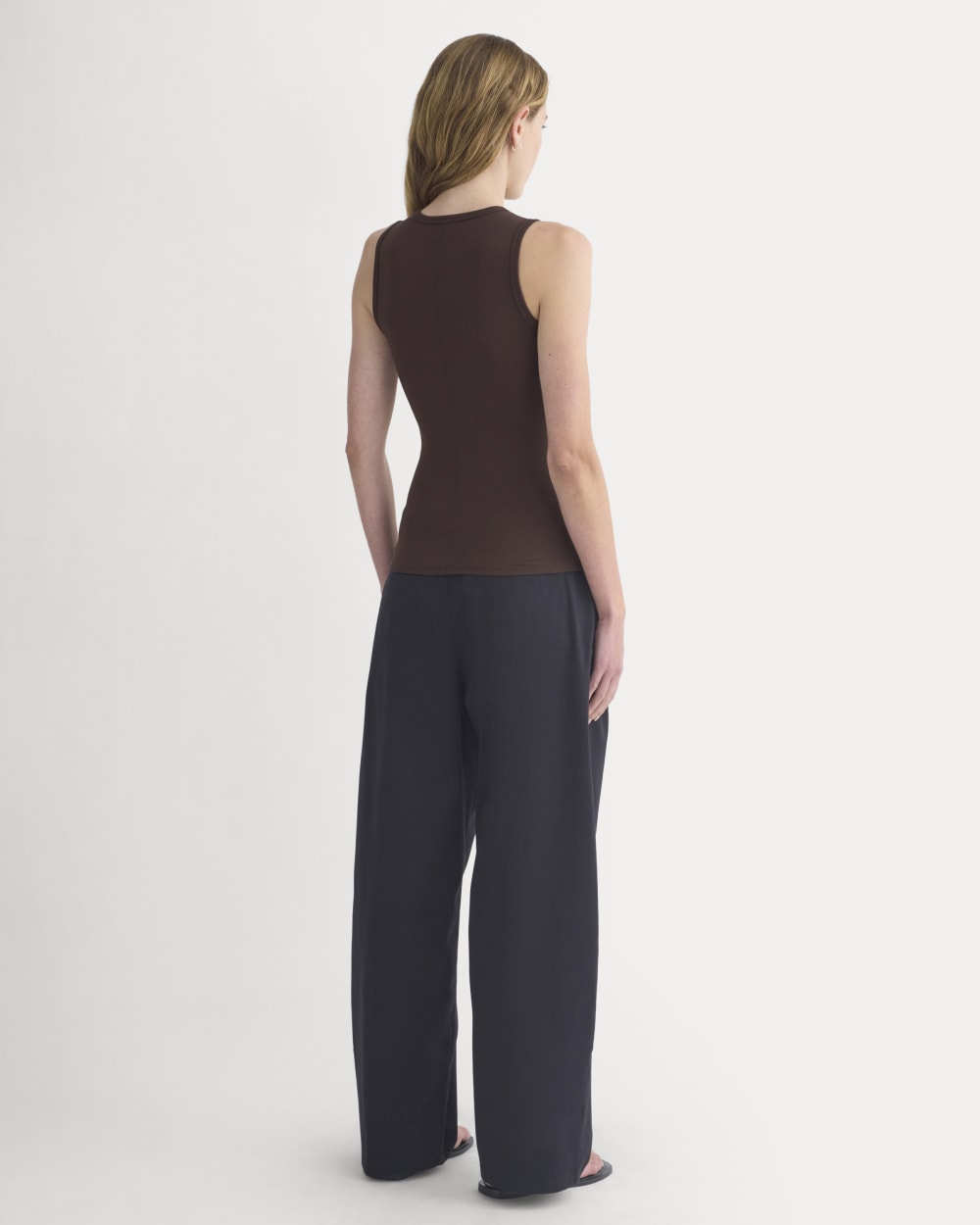 Luxe Rib Side Snap Tank | Coffee Bean - Image 7