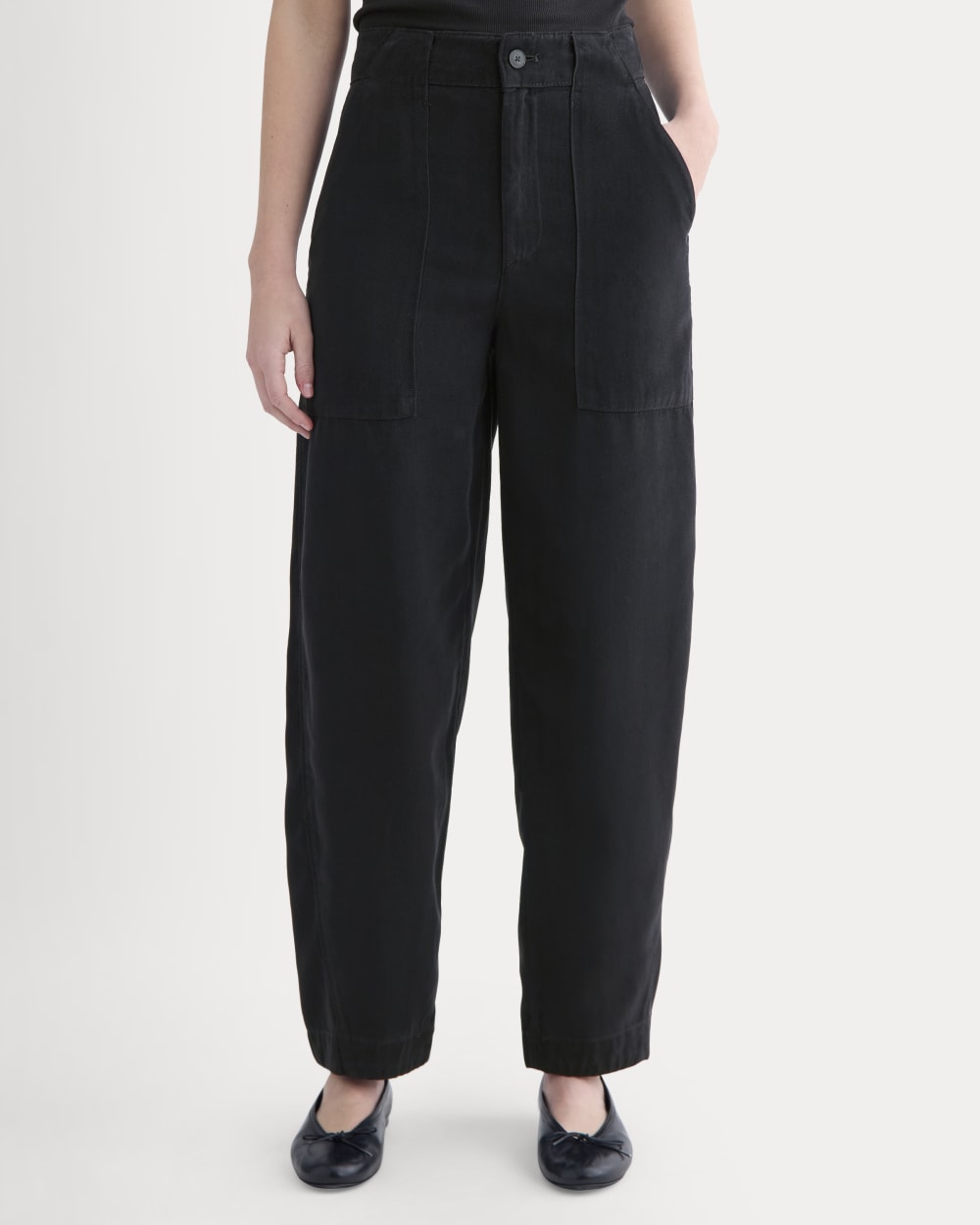 Patch Pocket Ballon Pant in Buttersoft | Black - Image 4