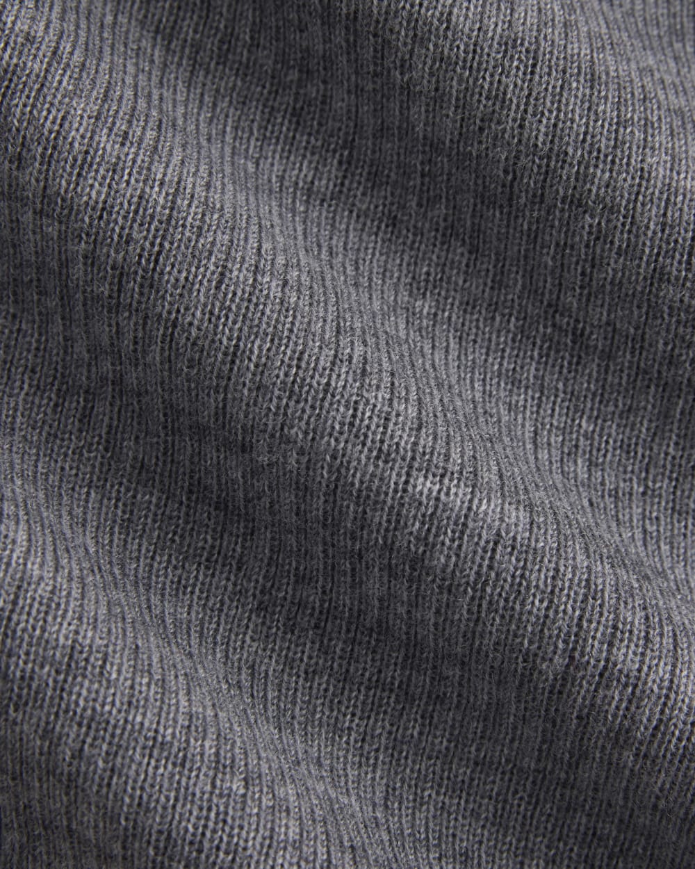 The Cropped Crew Top in Ultrafine Merino | Heather Mid Grey - Image 6