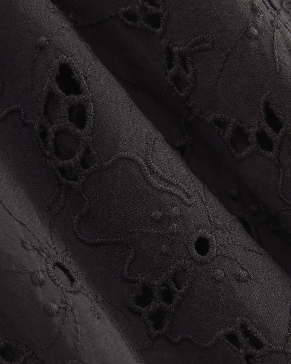 The Eyelet Camp Shirt | Black - Image 6