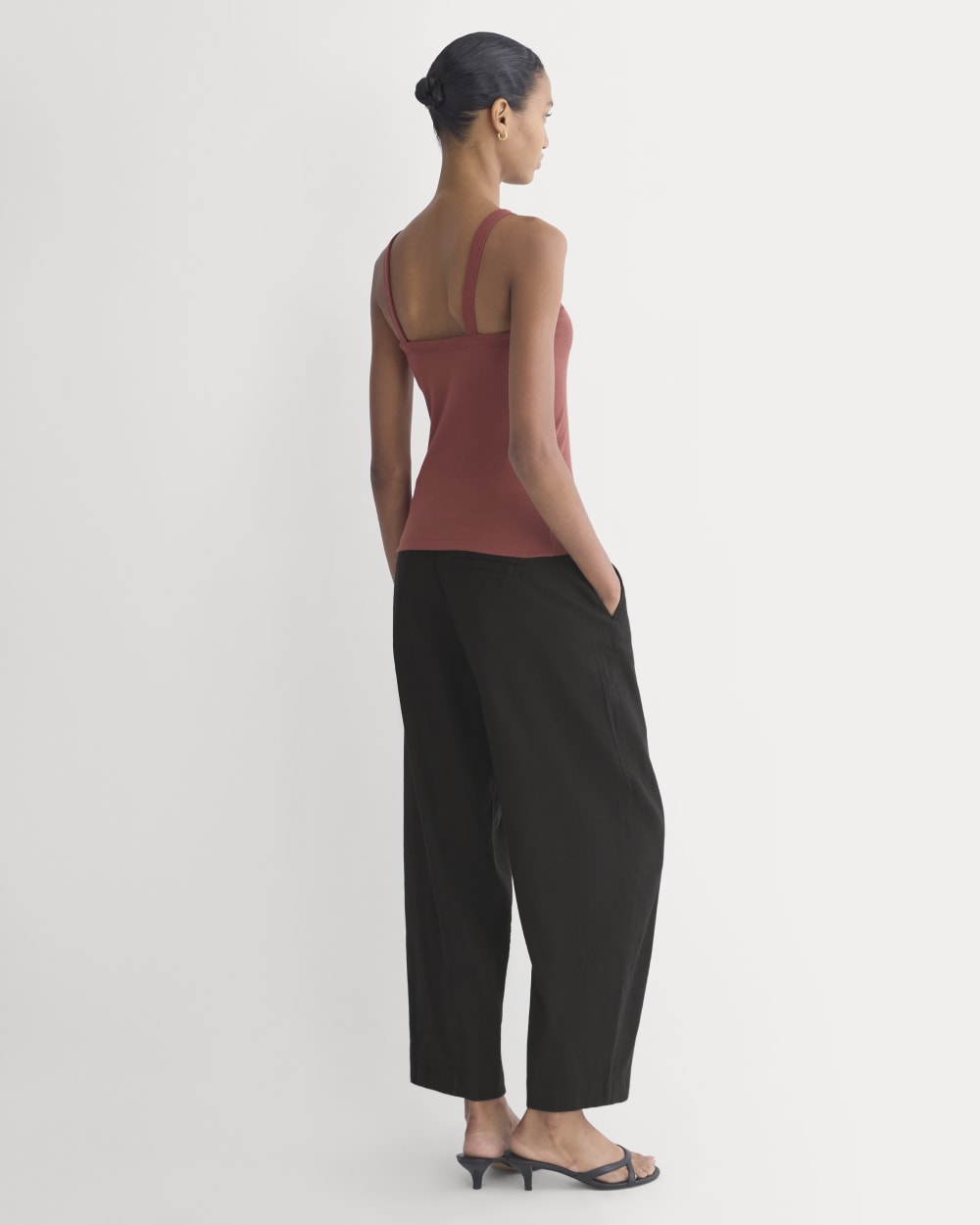 Soft Stretch U-Neck Tank | Henna Red - Image 4