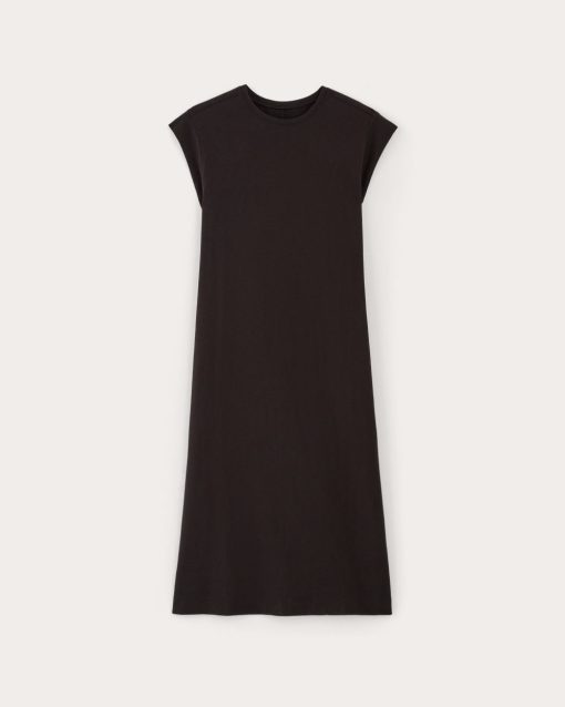 Alternative view of The Muscle Tee Midi Dress | Black