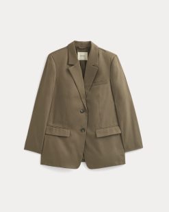 Alternative view of The Oversized Blazer in Buttersmooth | Deep Taupe