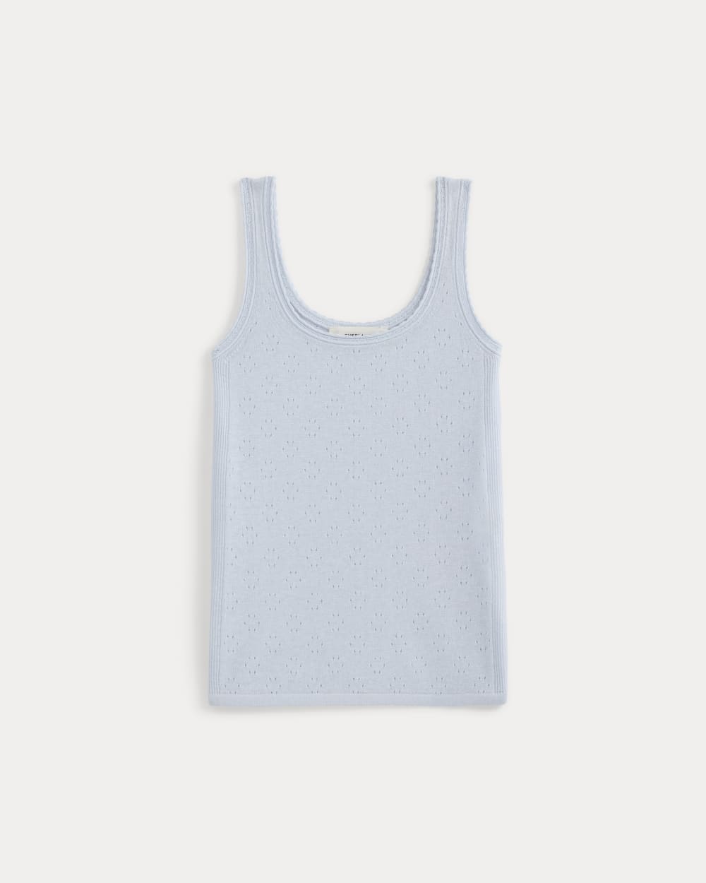 Lace-Trimmed Tank in Fine Linen | Skywriting - Image 2