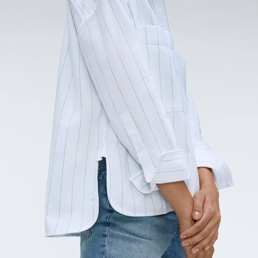 The Boxy Oxford | Mint / White - Image 5