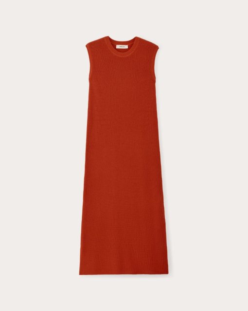 Alternative view of The Midi Dress in Everyday Cotton | Poppy Red