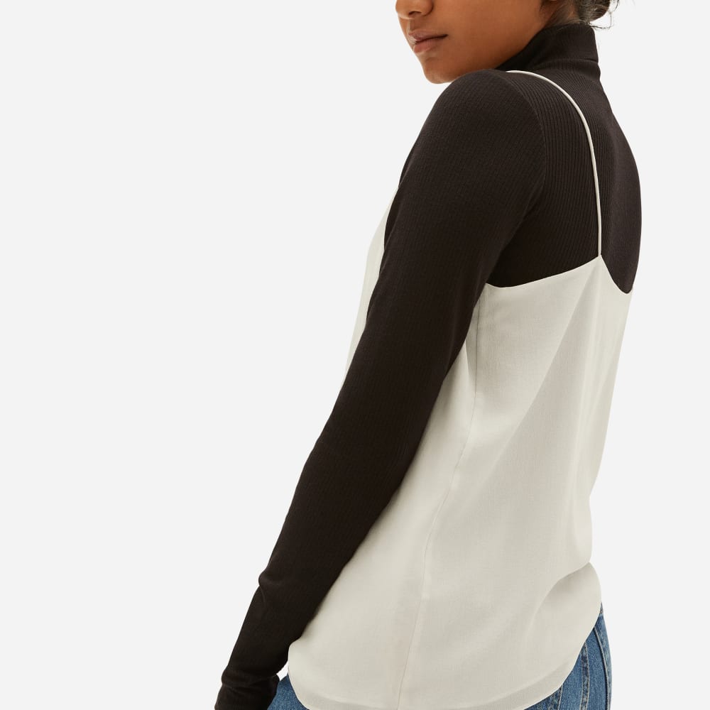 The Washable Clean Silk Cami | Grey White - Image 4