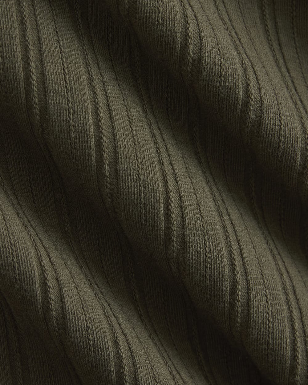 Racerback Tank in Pointelle | Olive Night - Image 7