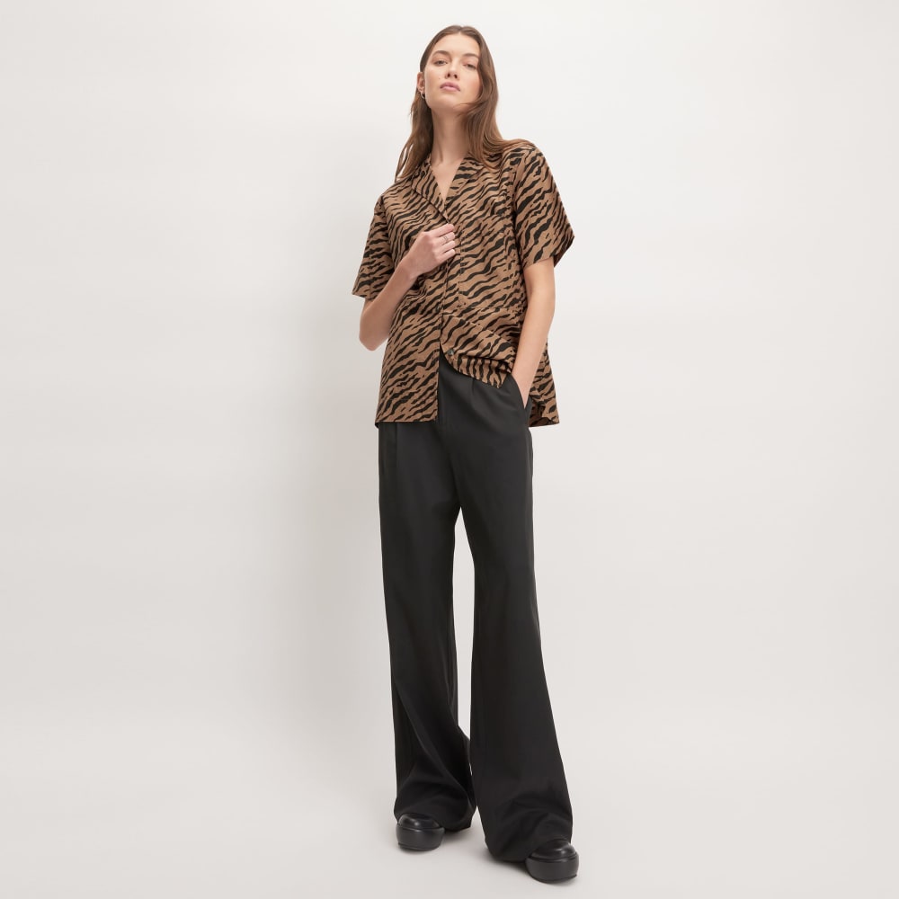 The Poplin Shirt | Tiger Stripe Toasted Coconut - Image 3