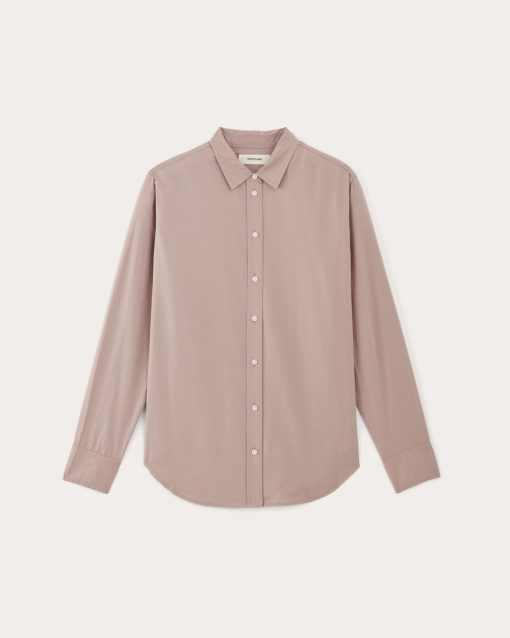 Alternative view of The Must-Have Shirt in Silky Cotton | Dusty Rose