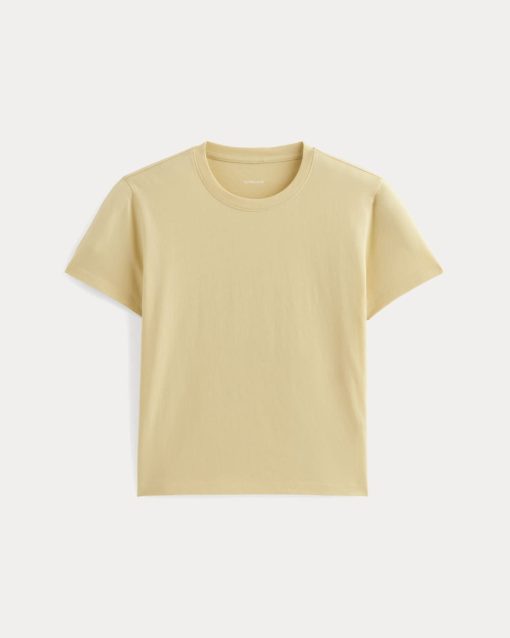 Alternative view of The Box-Cut Tee in Essential Cotton | Banana Crepe | No Pocket