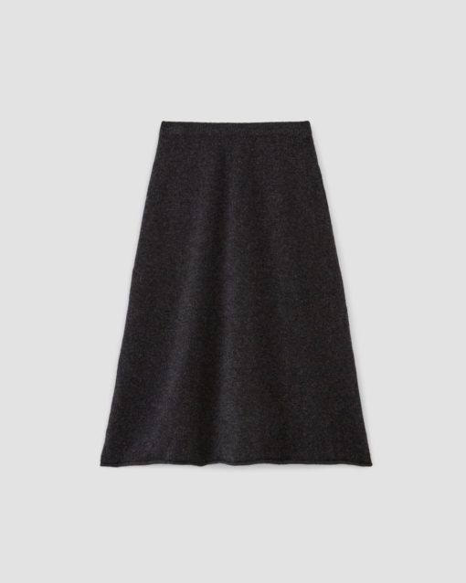 Alternative view of The Cozy-Stretch Skirt | Charcoal
