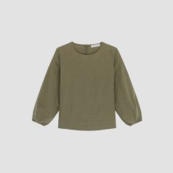 Alternative view of The Linen Long-Sleeve Top | Kalamata