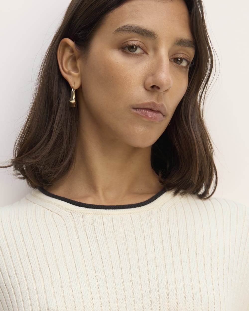 The Cotton Wide Rib Midi Dress | Canvas - Image 4