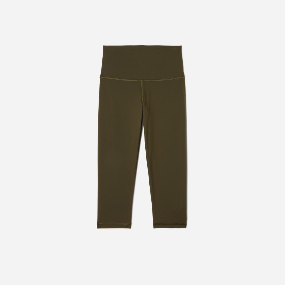 The Perform Cropped Legging | Dark Olive