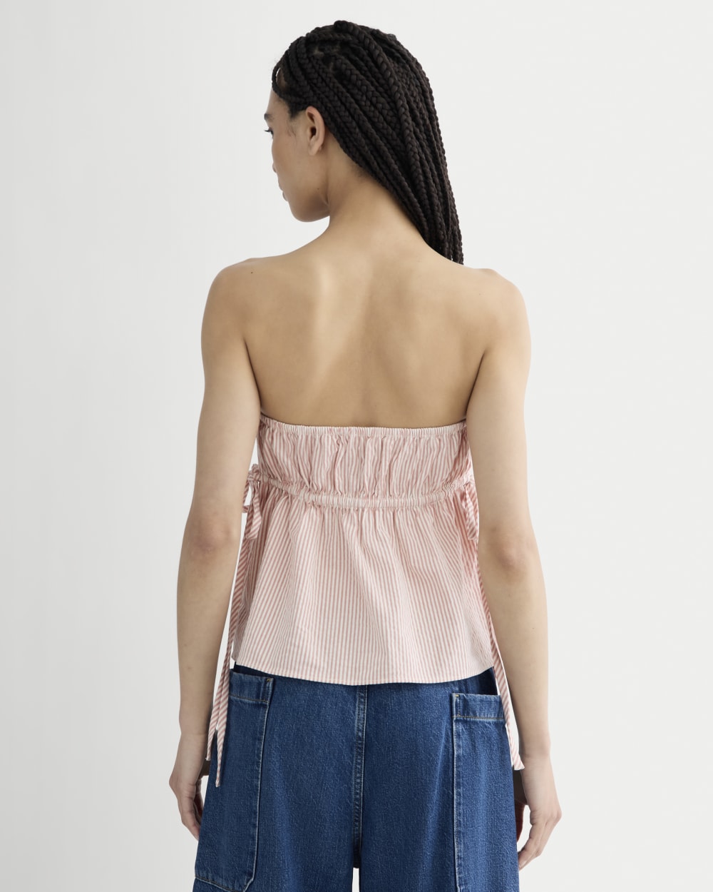 The Seersucker Tube Top | Soft Orange - Image 5
