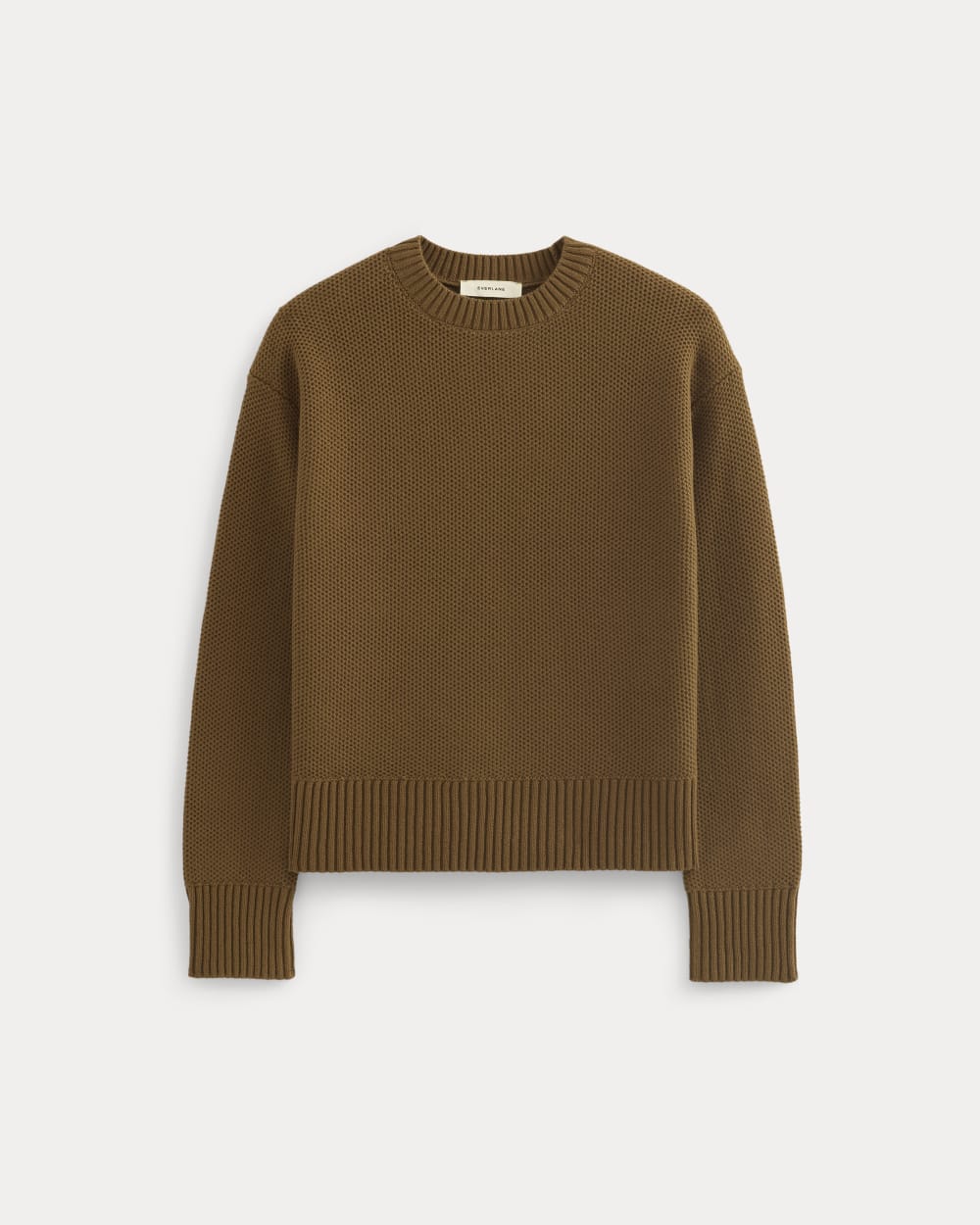The Cotton Honeycomb Square Crew | Toffee - Image 2