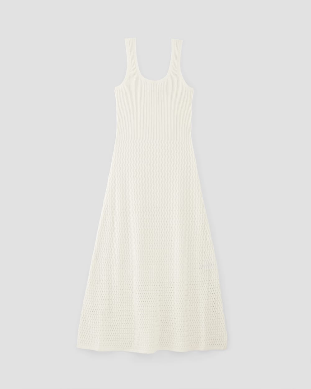 The Crochet Knit Tank Dress | Bone - Image 2
