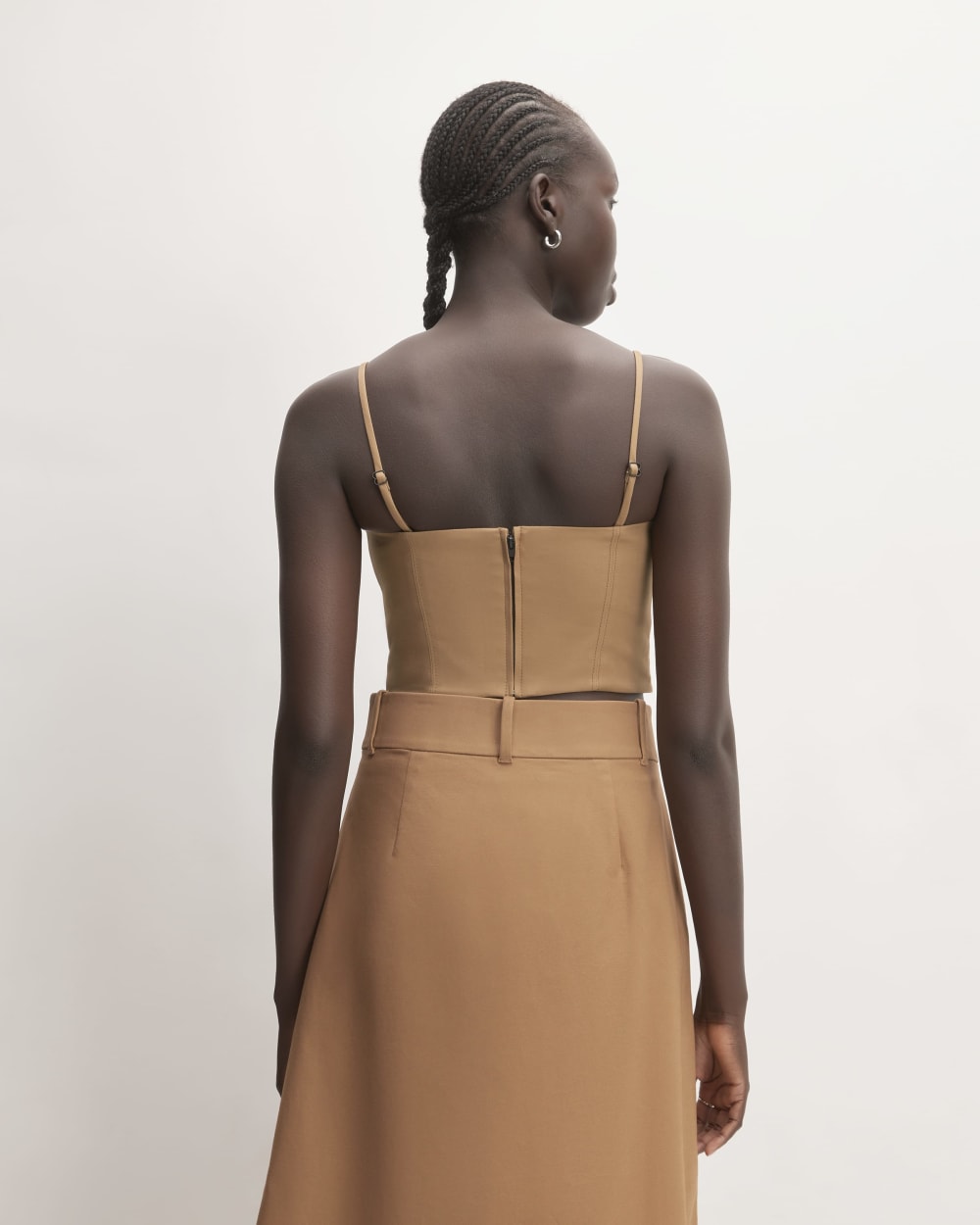 The Structured Cotton Bustier | Toasted Coconut - Image 6