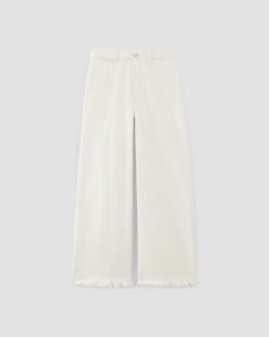 Alternative view of The Mariner Cropped Jean | Frayed Hem Bone