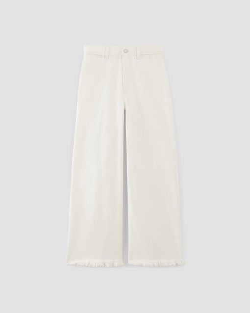 Alternative view of The Mariner Cropped Jean | Frayed Hem Bone