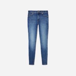 Alternative view of The Mid-Rise Skinny Stretch Jean | Dark Indigo