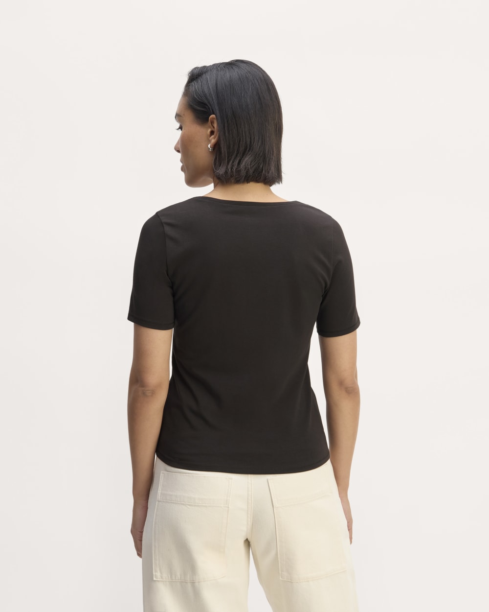 The Form Scoop-Neck Tee | Black - Image 4
