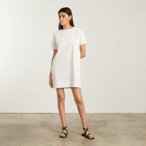 Alternative view of The Oversized Mariner Dress | White