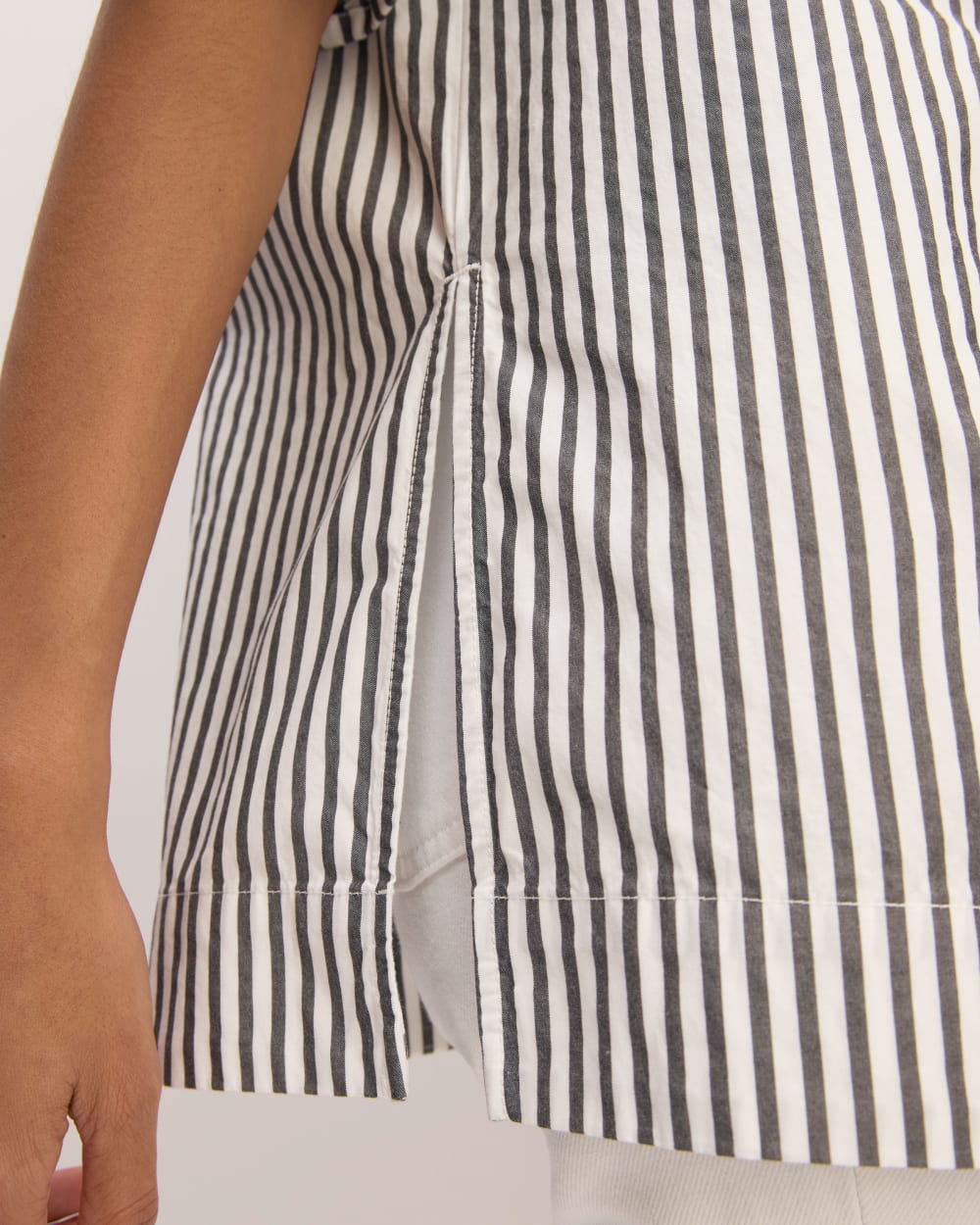 The Supima® Cotton Tunic | Optic White / Black - Image 5