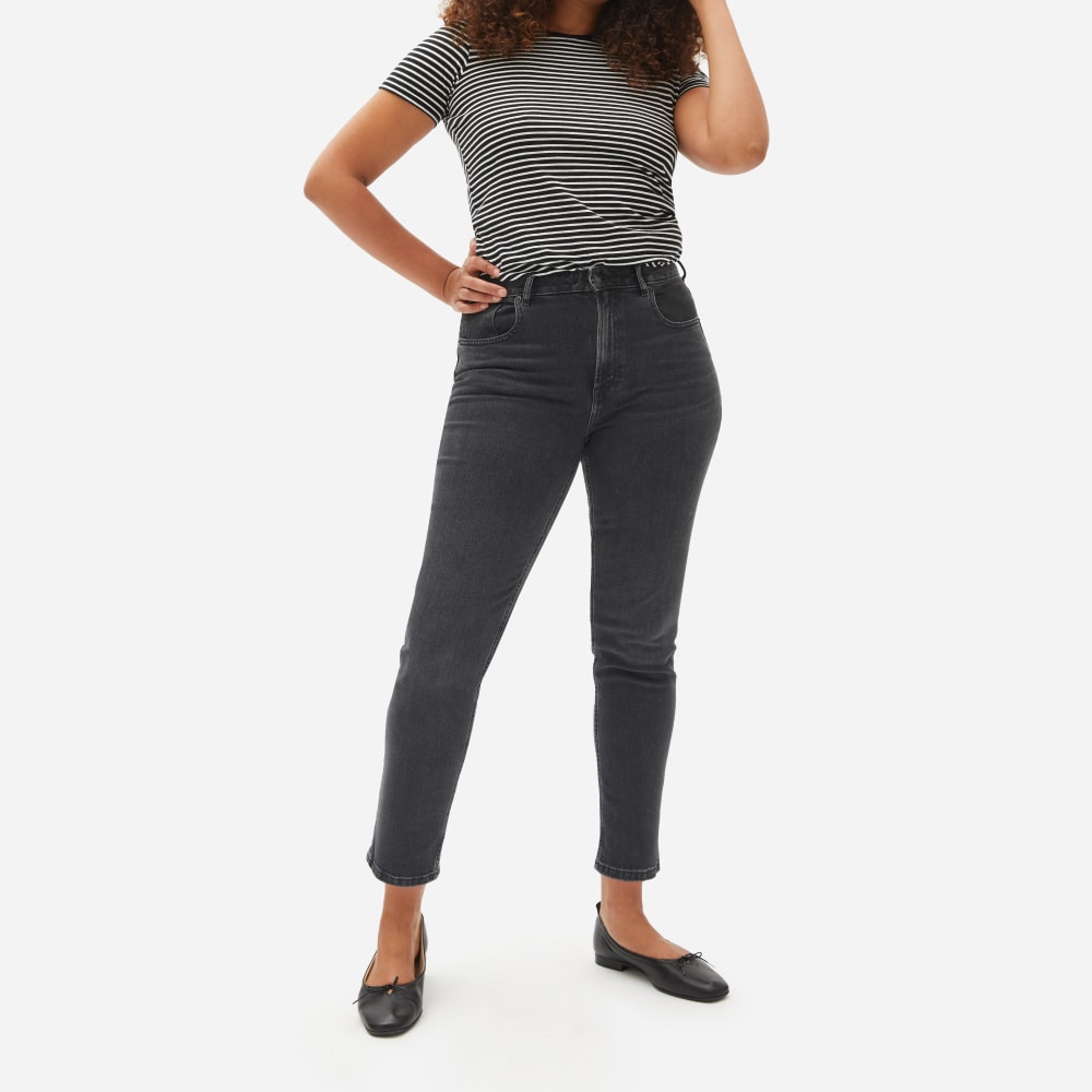 The Curvy Cheeky® Straight Jean | Washed Black | 26.5 Inseam - Image 3
