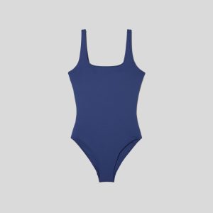 Alternative view of The Square-Neck One-Piece | Navy