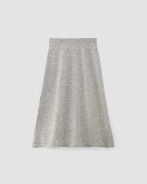 Alternative view of The Cozy-Stretch Skirt | Heathered Grey