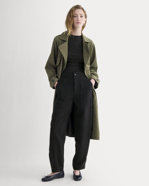Patch Pocket Ballon Pant in Buttersoft | Black