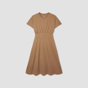 Alternative view of The Organic Cotton Waisted Dress | Toasted Coconut