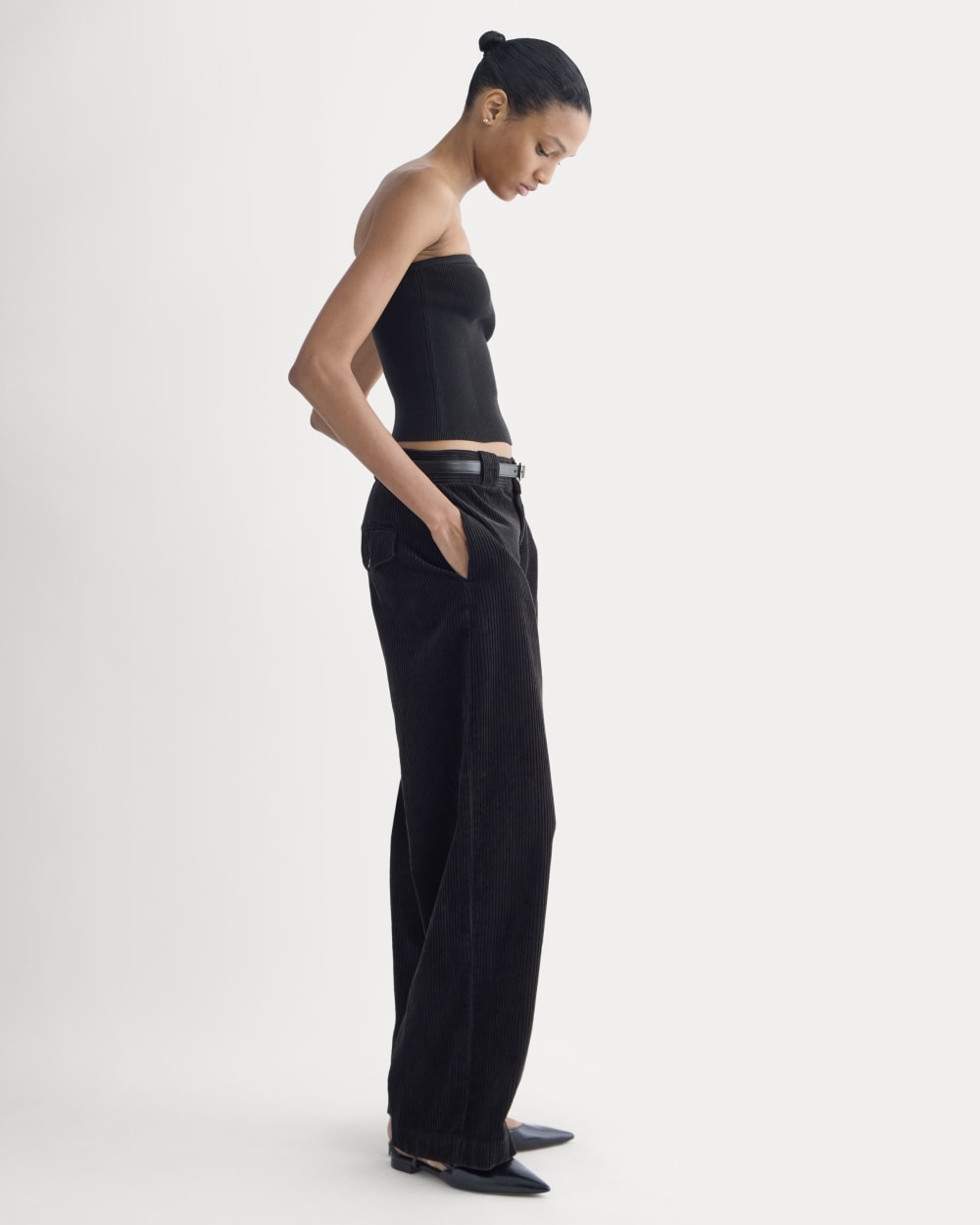 Knit Tube Top | Black - Image 3