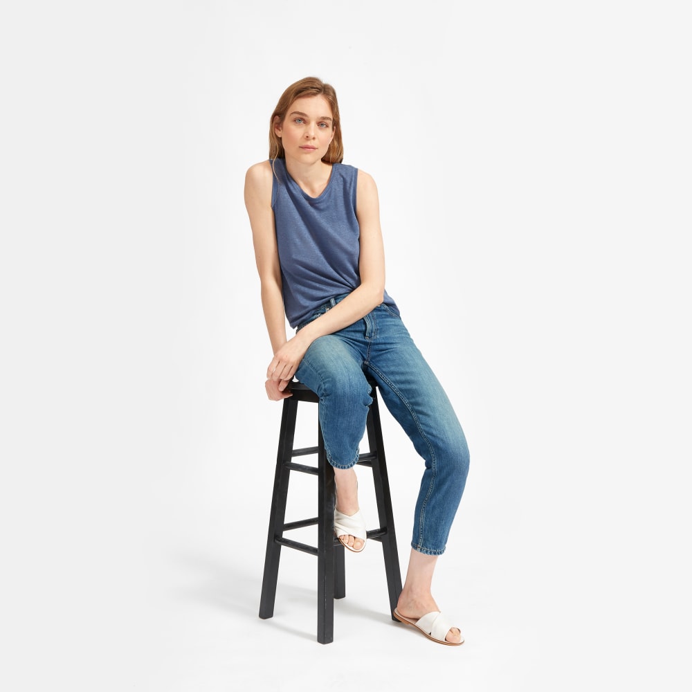 The Super-Soft Relaxed Jean | Mid Blue - Image 16