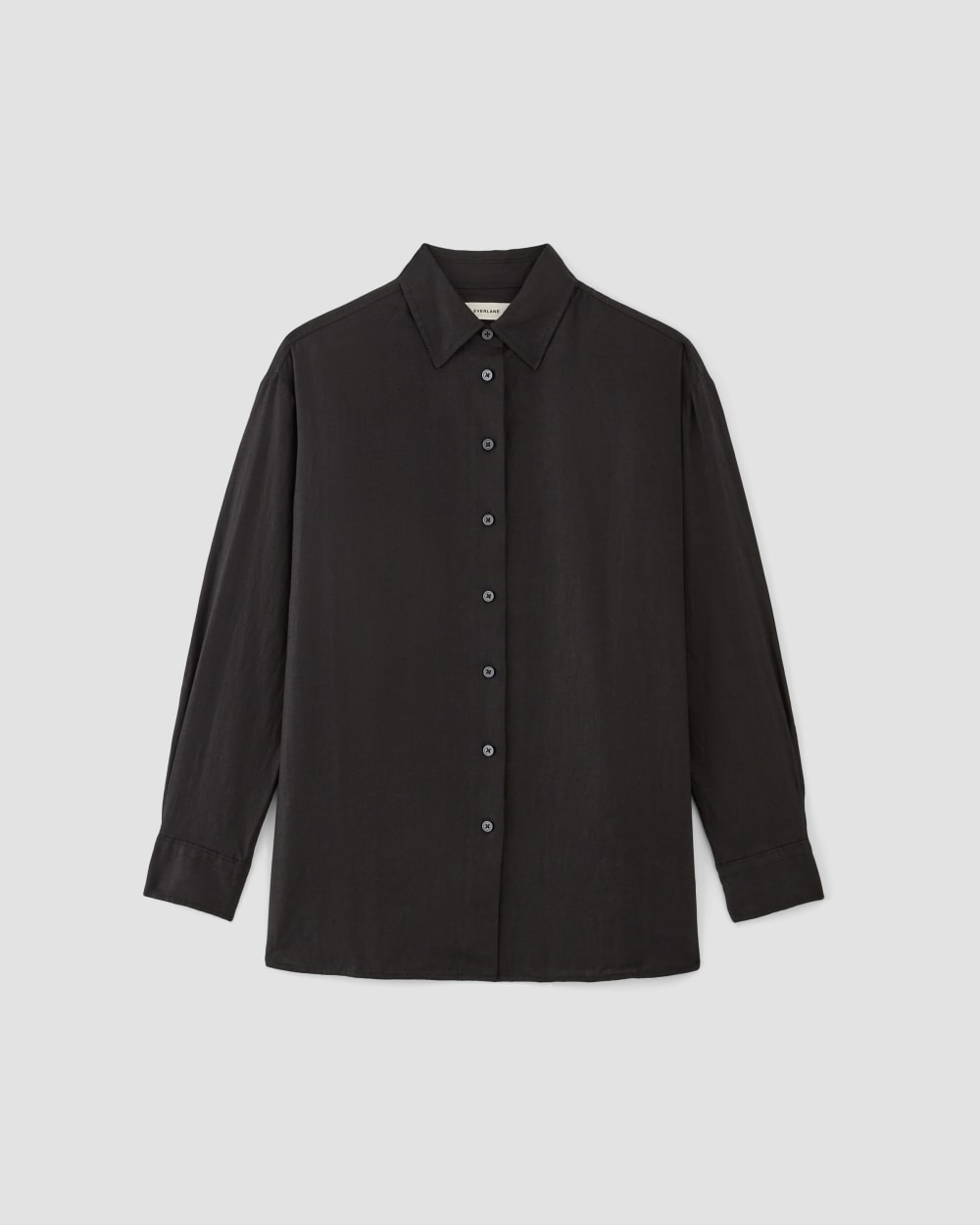 The Boyfriend Shirt in Linen | Black - Image 2
