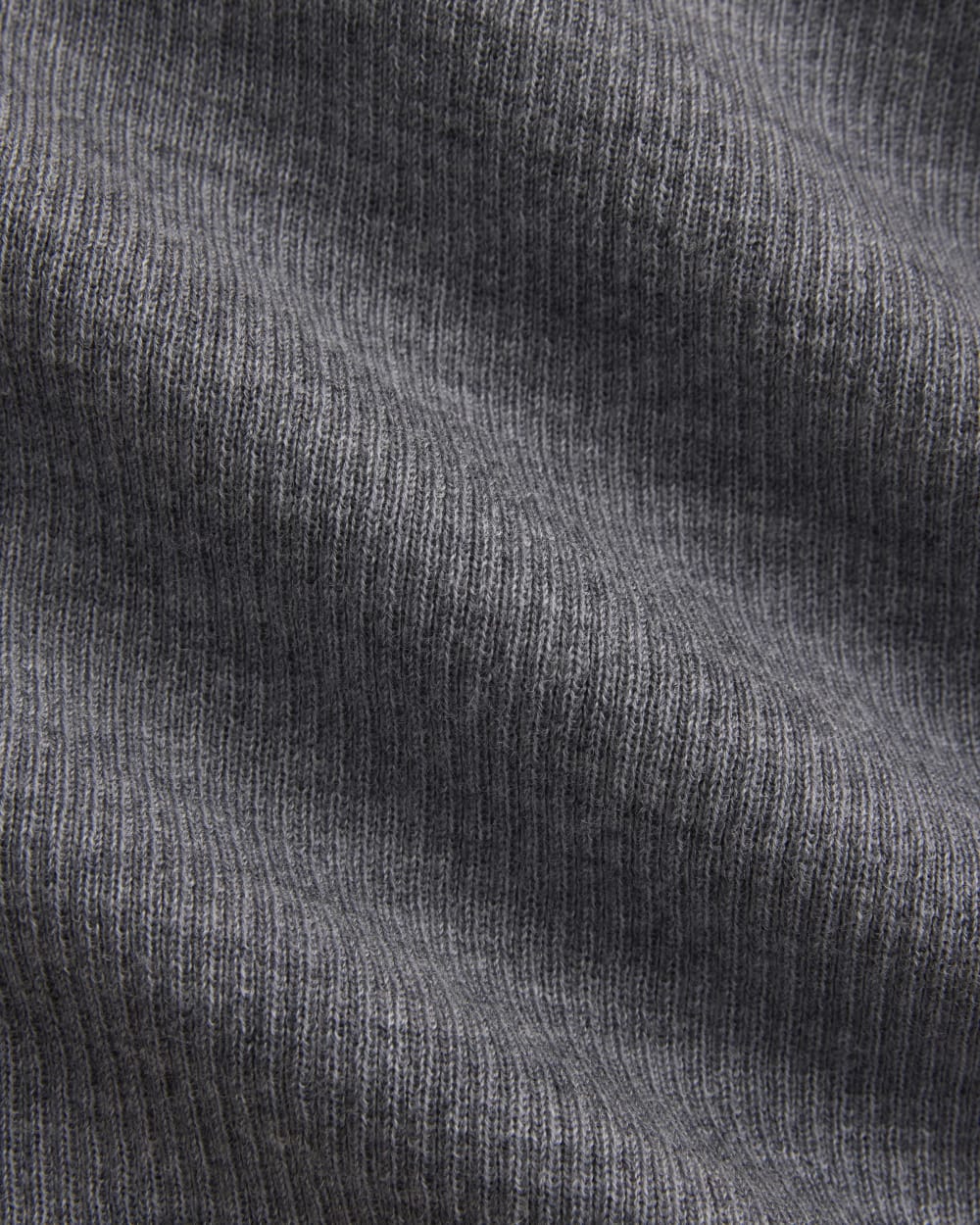 The Light Ribbed Cami in Ultrasoft Merino | Heather Mid Grey - Image 6