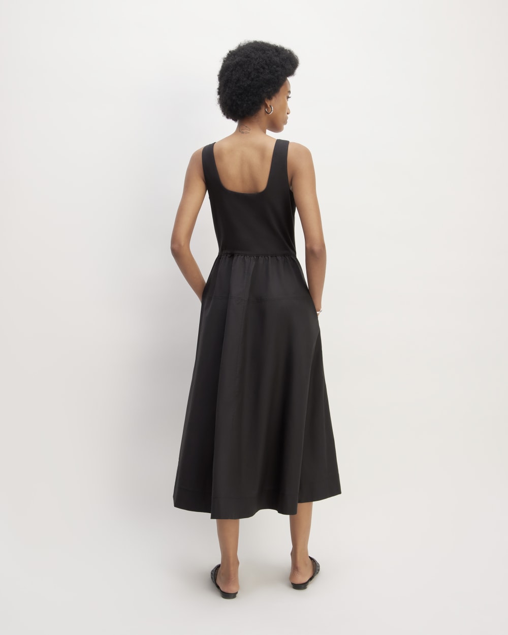 The Supima® Jersey Riviera Dress | Black - Image 6