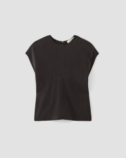 Alternative view of The Drape Top in Butterlite | Black