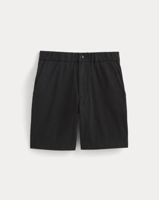 Alternative view of The Pull-On Performance Chino Short | Black