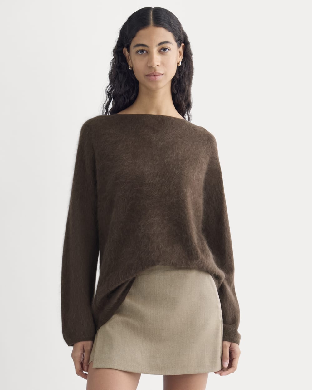 Lush Cashmere Boatneck Sweater | Raven - Image 3