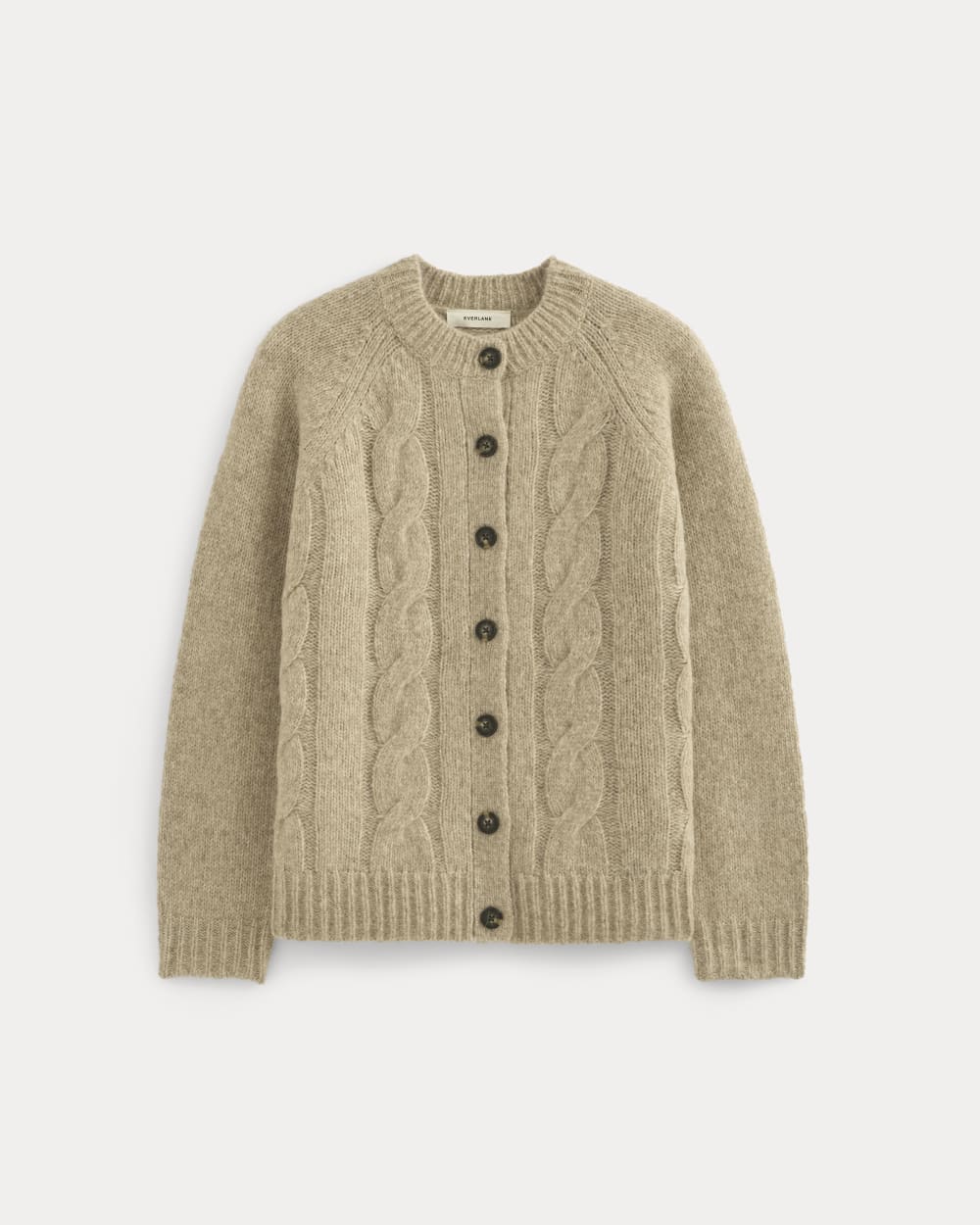 Cloud Cable Cardigan | Heathered Oatmeal - Image 2